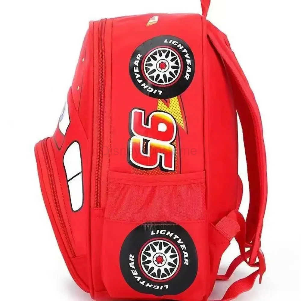 Disney Kindergarten School Bag Cute Childrens Backpack Cartoon Car Backpack Casual Preschool School Bag X250412