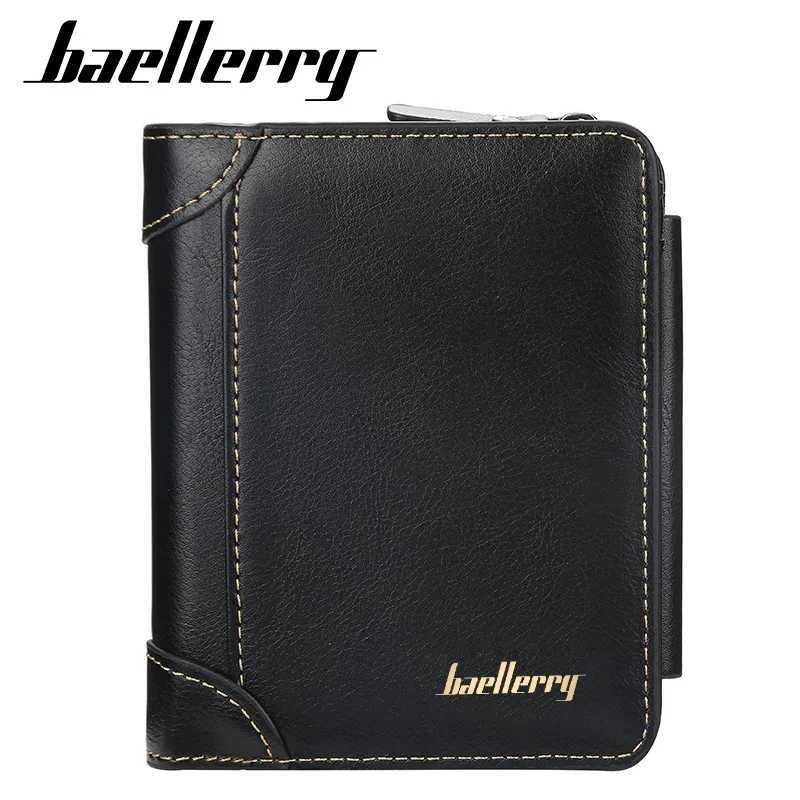 New leather mens wallet high-quality zipper short design card clip mens wallet coin clip mens wallet Z250411
