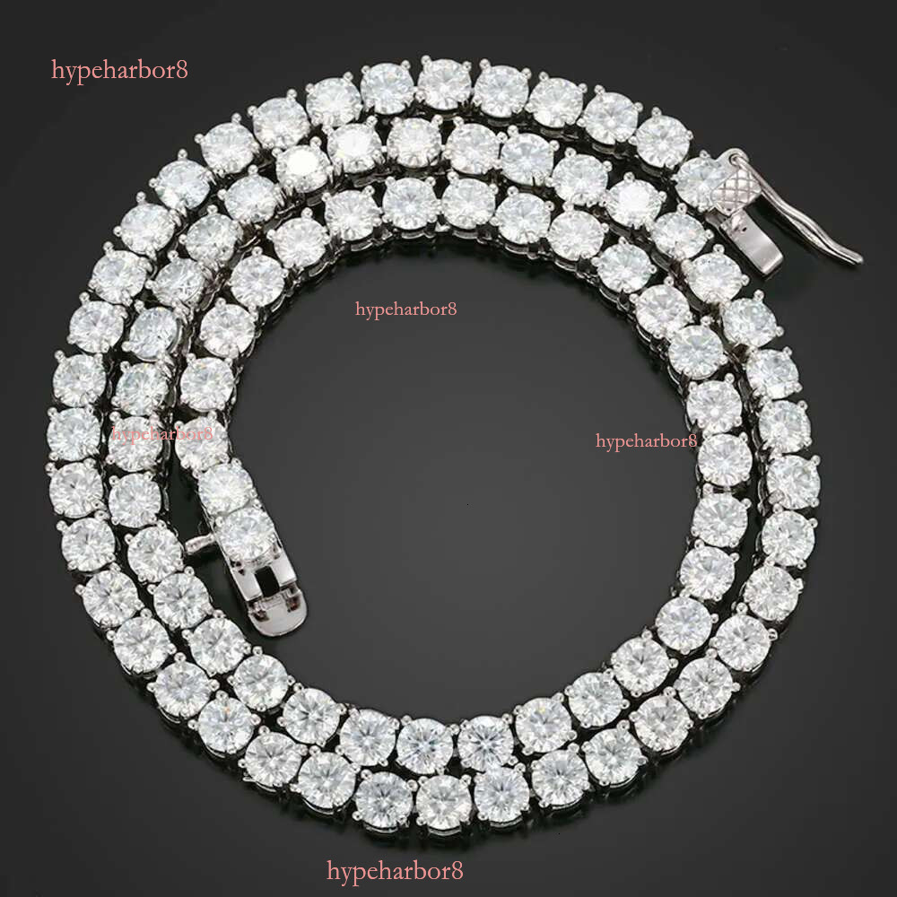 2mm 3mm VVS Moissanite Tennis Chain 7-24 inch Women's and Men's Bracelet Necklace