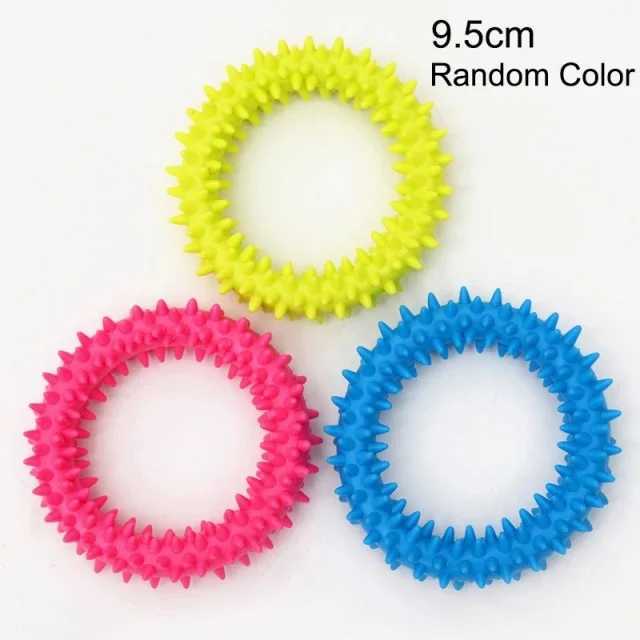 High Quality Pet rubber bite resistant dog teeth cleaning and chewing training toys pet supplies for small dogs T2504012