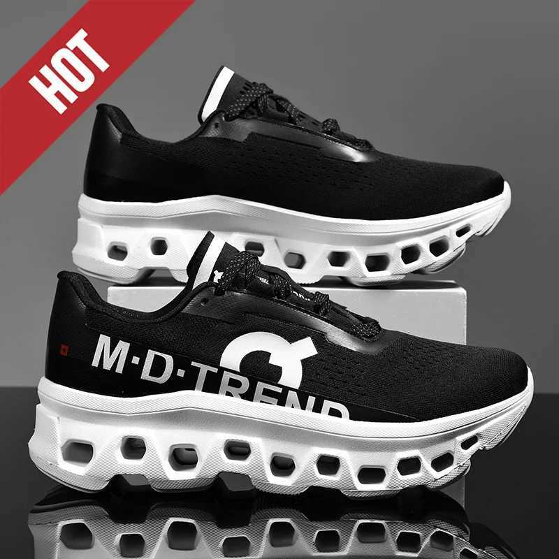 Men Sports Running Shoes Marathon Air Cushion Breathable Lightweight Mens Outdoor Hiking Athletic Nonskid Sneakers Jogging TenisC250411