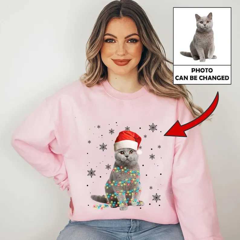 POD customization Custom Dog Cat Photo Ugly Sweatshirt Personalized Custom Pet Photo Ugly Sweater Ugly Sweater Christmas Winter Clothes WomenT251112