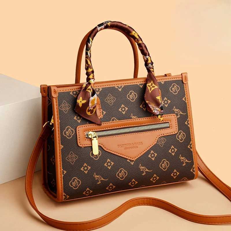 2025 Printed Womens Crossbody Bag Retro Stylish Shoulder Bag Minimalist Casual Handbag for Women Fashion AccessoryW251111