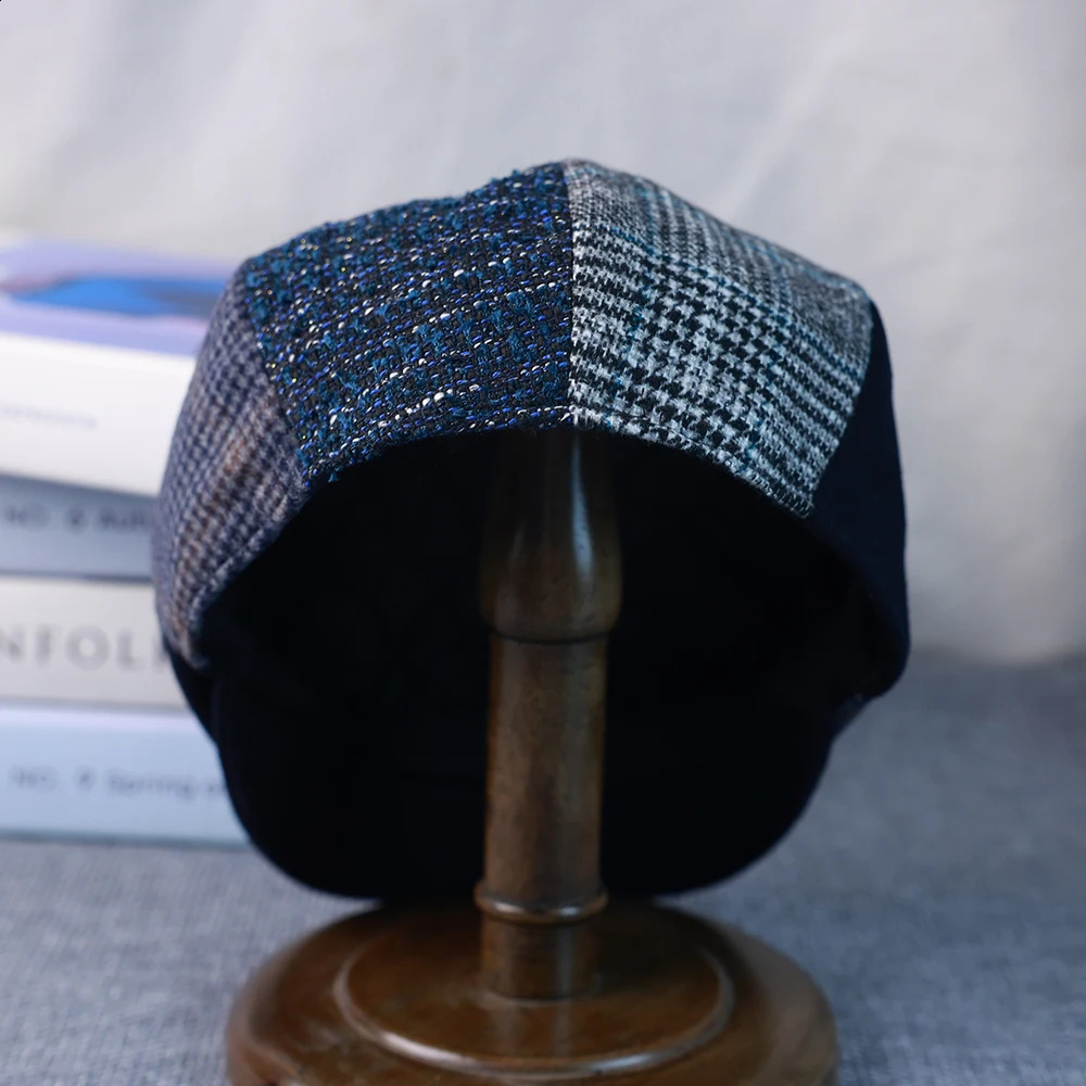 Spring Autumn Winter Men Classic Splicing Octagonal Hats Retro British sboy Cap Gatsby Woman Men Beret Caps 005 250403