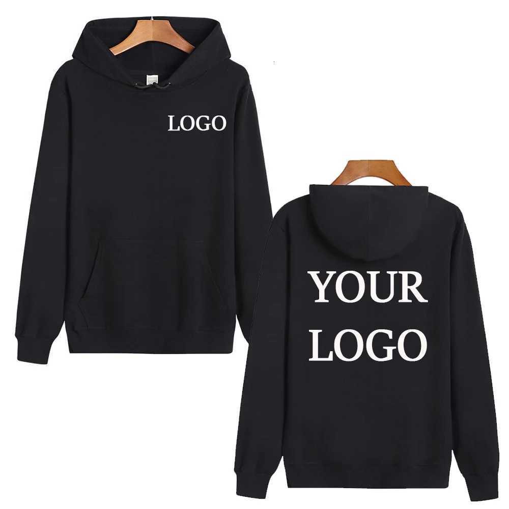 POD customization High Quality 100 Cotton Hoodie Customise Your Mens Fashion Sports Sweatshirt Womens Street Casual Pullover HoodieT251112