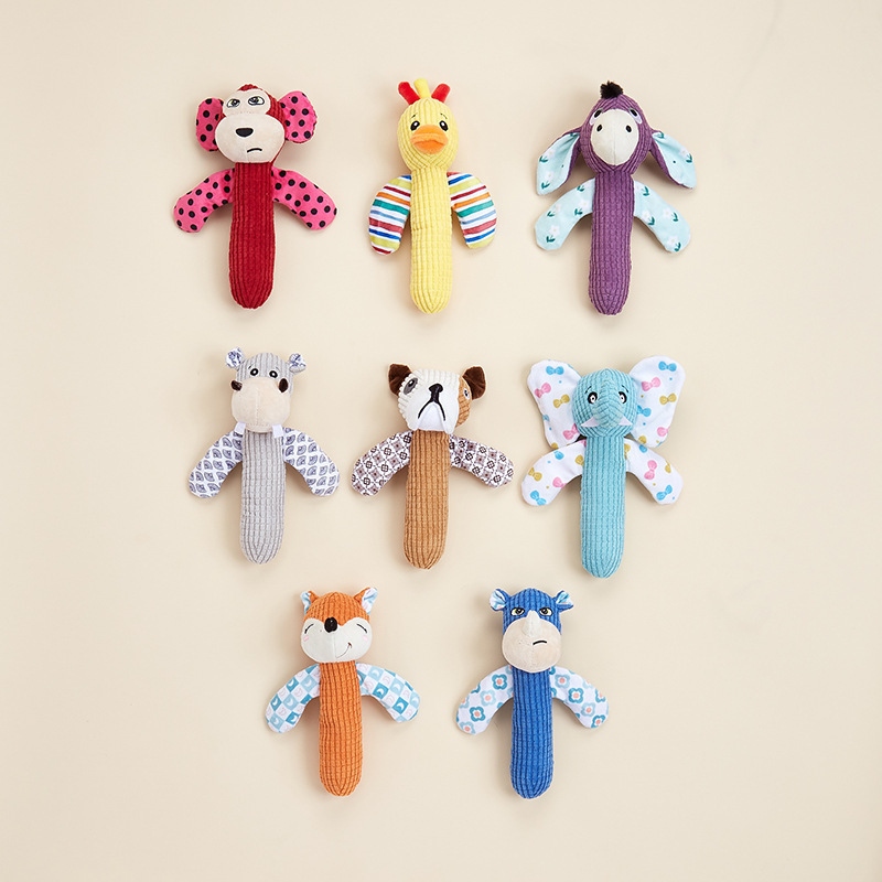 Cross border manufacturers wholesale soft and bite resistant dog toys, grinding toy shapes, dog love to bite toys