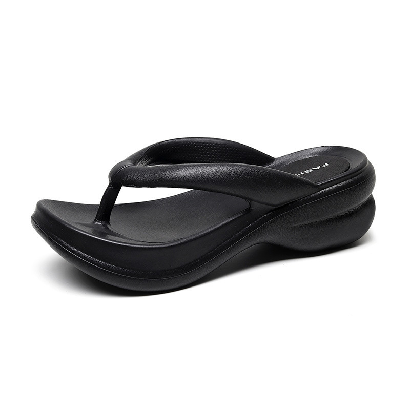 Herringbone with thick soles, women's vacations, beach outings, summer new clip on slippers