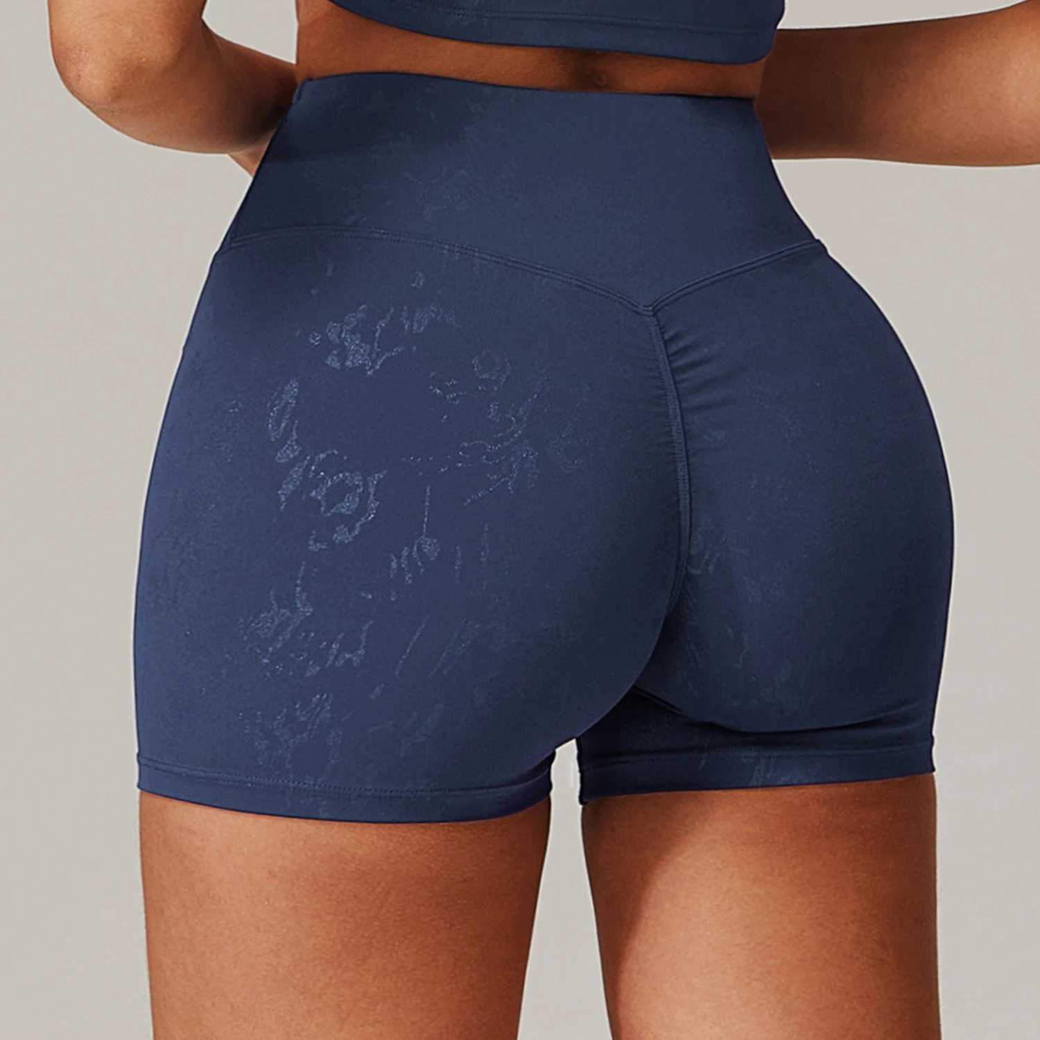 New high waisted fitness shorts yoga enhanced tight fitting shorts for buttocks running push ups buttocks enhanced fitness shorts quick drying shorts 