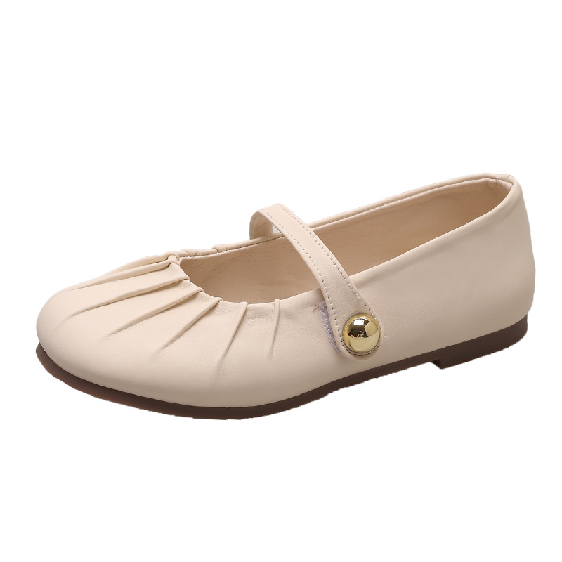 Soft soled sandals free Shipping Flat heeled slippers Round headed slippers Low cut sandals One character strip Wearing travel shoes outside 2025