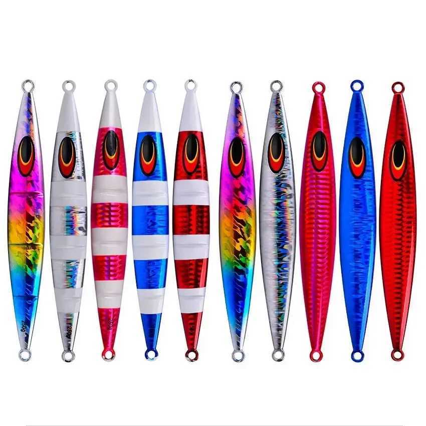 200g Long Casting Slow Sinking Fishing Lures Jigging Hard Wobblers Artificial Baits Luminous Vertical Fishing Lure Fishing Jig Z250411