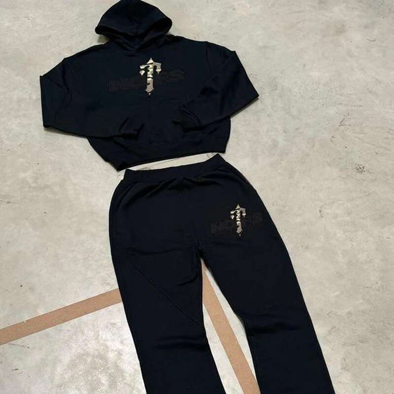 American Minimalist Design Camouflage Embroidery Small High Street Ladies Hoodie Long Sleeve Pullover Warm Autumn Winter Y2k New