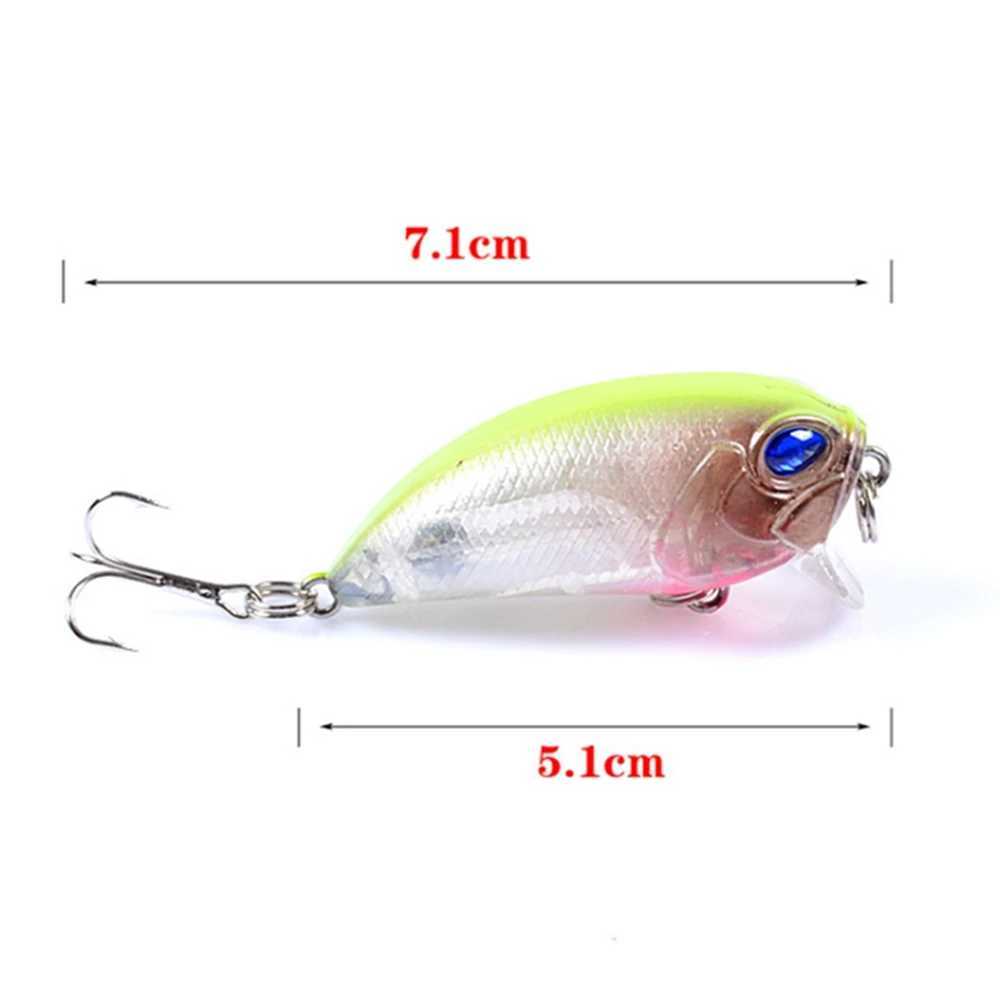 1Pc Crank Fishing Lures 5cm 7.1g Floating Isca Artificial Japan Hard Bait Bass Pesca Wobblers Crankbait Carp Pike Fishing Tackle Z250411