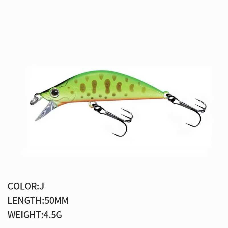 50mm 4.5g Fishing Magnet Weight System Long Casting New Model Lure Minnow Hard Bait Dive 0.8-1.2m Quality Wobblers Bass Z250411