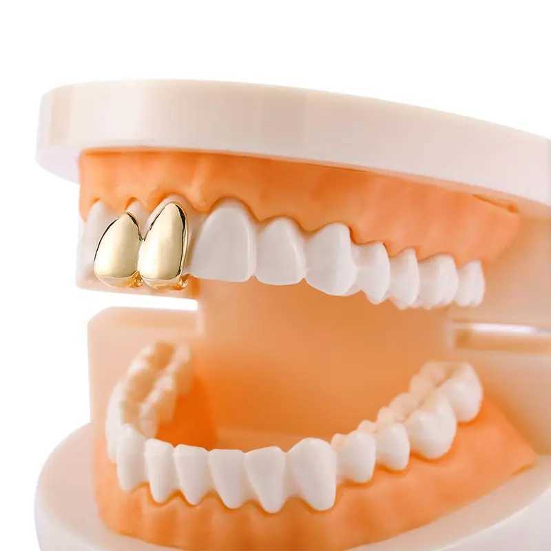 Hip Hop Teen Grilz Mens Gold Silver Monochrome Teeth Grilz Hat Dental Grill Punk Rap Singer Halloween Role Playing Teeth Hat W250412