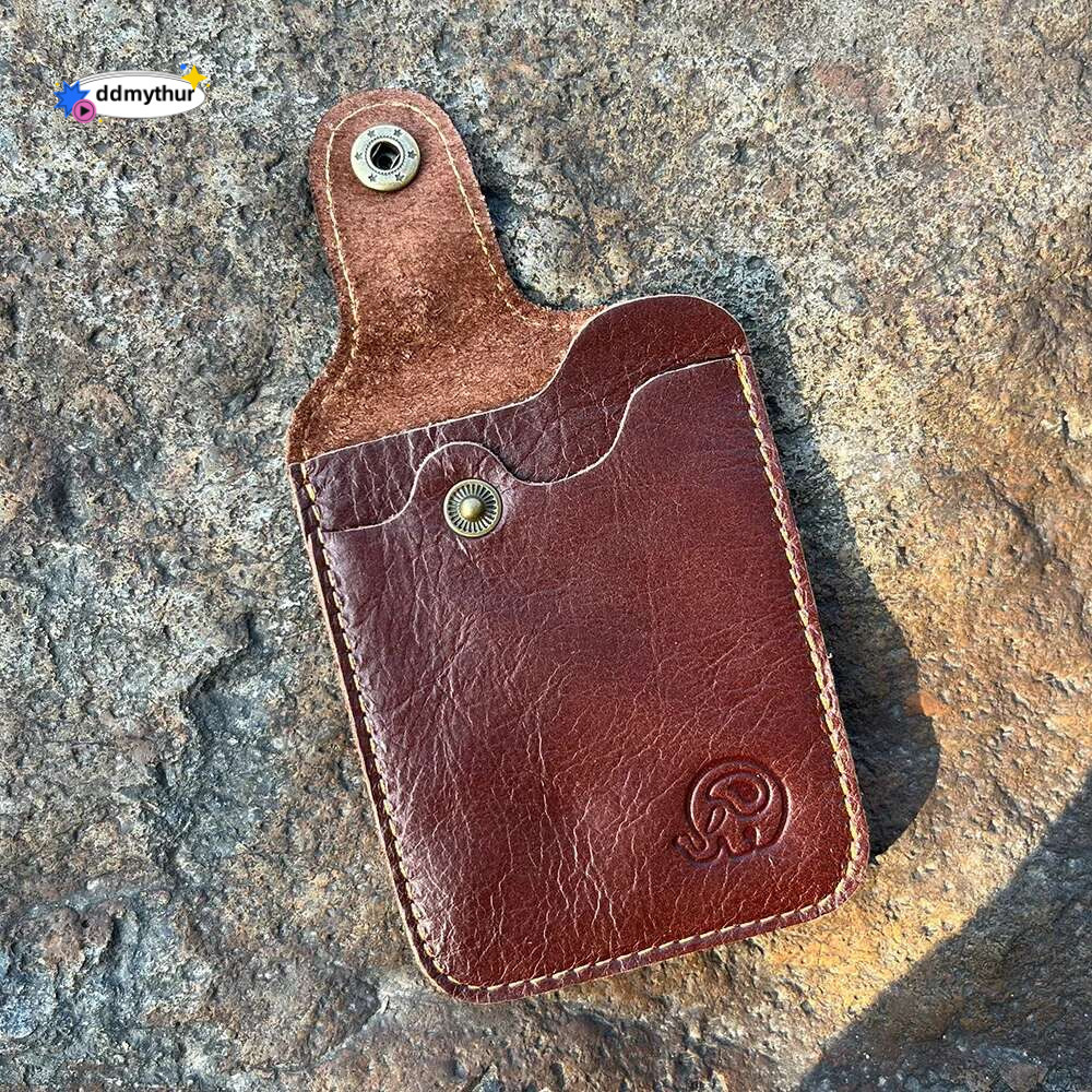 Slim Mens Holder Wallet Credit Bank Cardholder Cow Leather Bus Card Case ddmythur