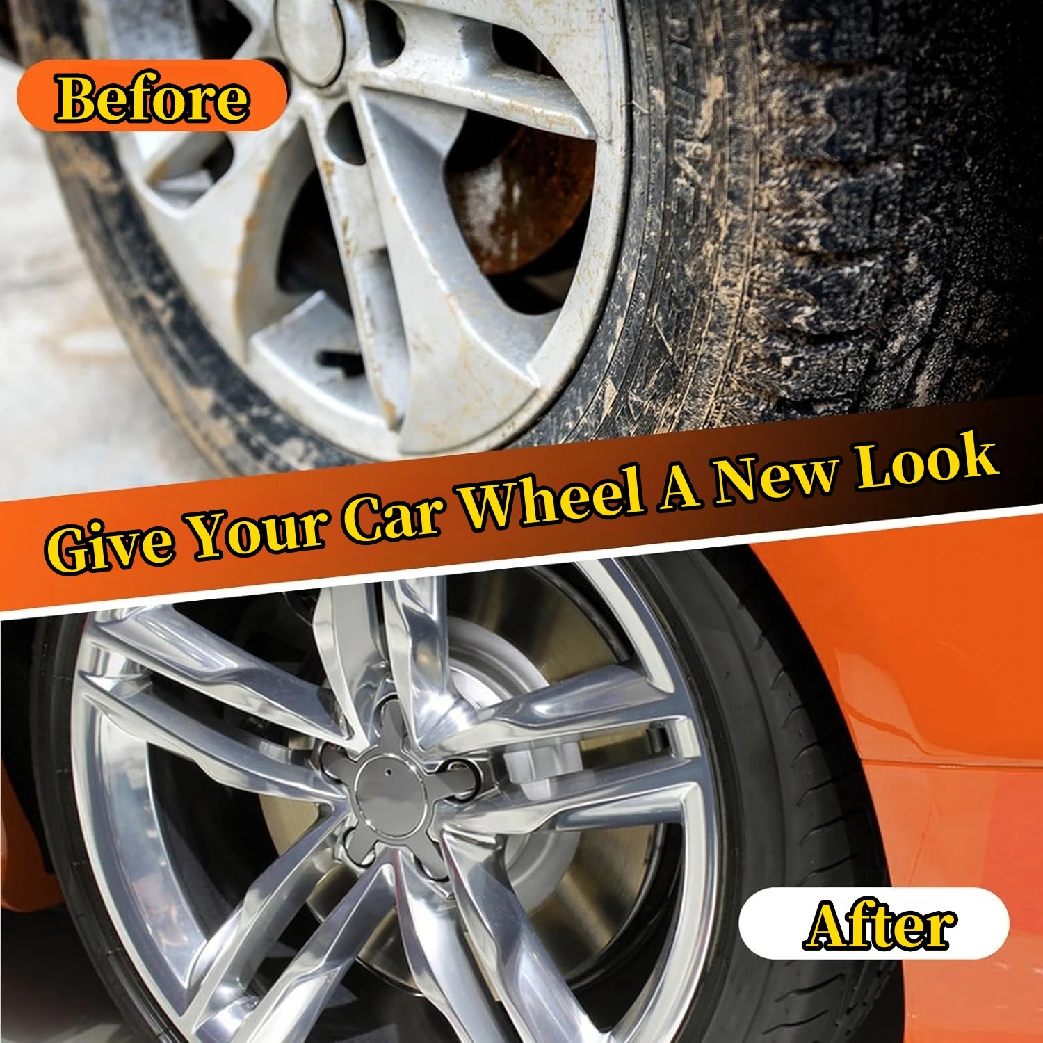 Car wheel detail brush bendable felt car cleaning tool used for wheels and tires easy to clean difficult reach 250407