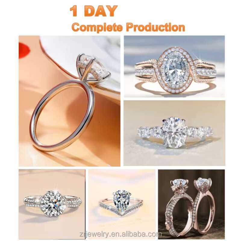 18k Gold Ladies Jewelry Vvs D Moissnite Diamond Wedding Engagement Mens Women Moissanite Ring