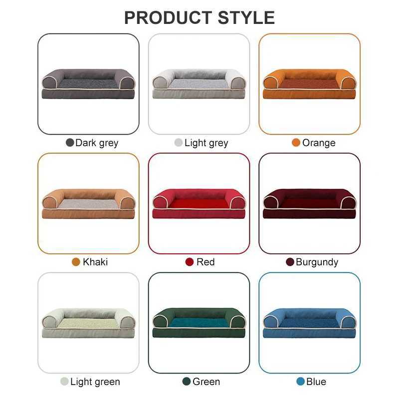 Pet dog sofa soft sponge pad dog house square dog house deep sleep breathable blanket thick pet pad nap accessories X250412