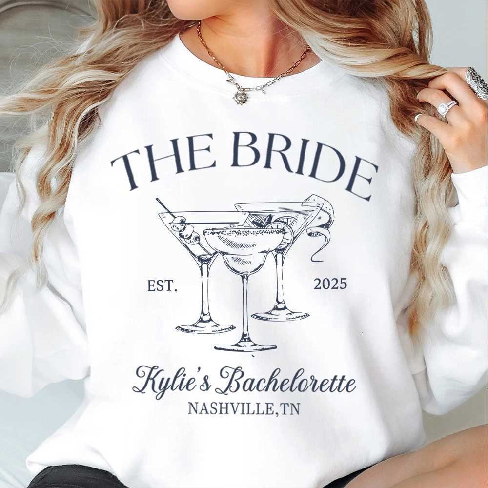 POD customization Location And Name Custom Bachelor Party Sweatshirt The Bach Club Bachelorette Print Comfort Sweatshirt Daily Trendy StreetwearT25111