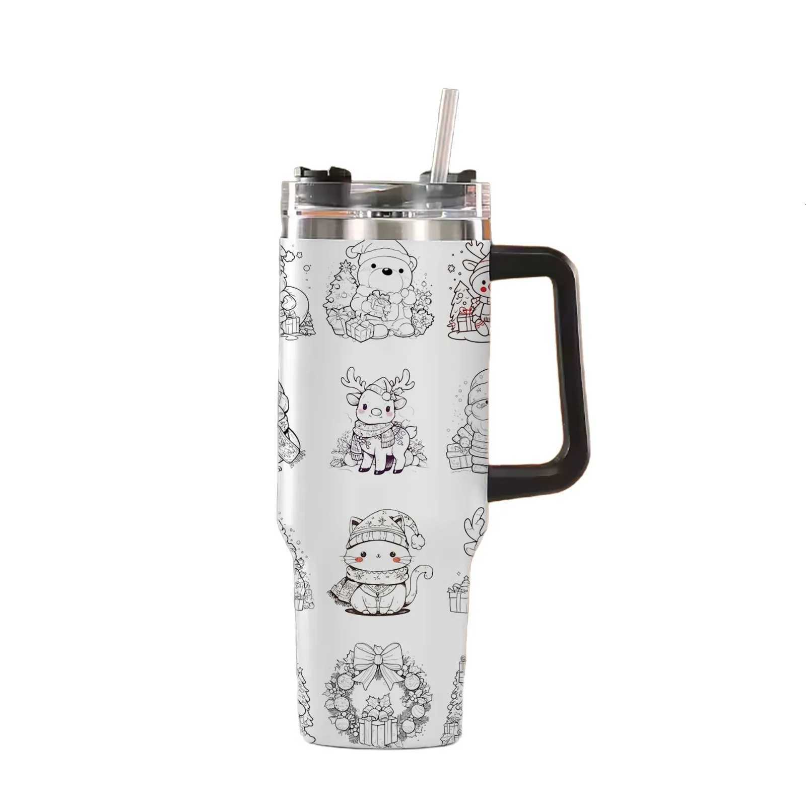 Christmas 2026 Christmas and Halloween Ice Cup Gift with High Appearance Level 40oz Ice Cup A Bestseller That Keeps You Warm and Cold Y251112