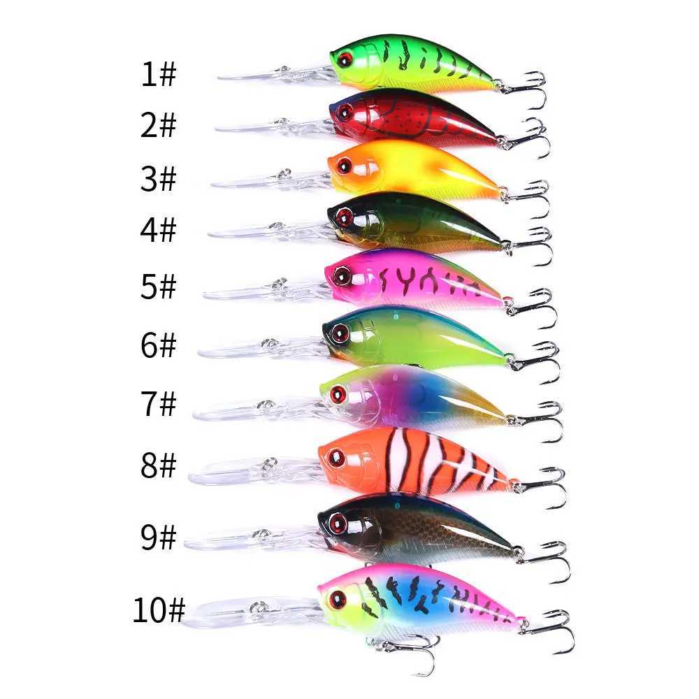 Hengjia 12.5cm 20.5g Crankbait leurre Fishing Lure Pike Carp Fishing Artificial Hard Bait Wobbler Crankbait Fishing Tackle Z250411