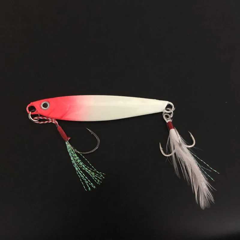 Fishing Glow Jigs 15g/6cm 7g/10g/20g/25g/30g Jigbait Lure Shore Cast Decoys Metal Cast Jig Spoon Luminous Artificial Bait Lures Z250411