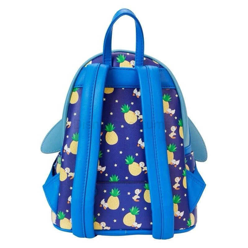 Disney Bedtime Stitch Mini Backpack Womens Double Strap Shoulder Bag Womens Disney Travel Storage Bag X250412