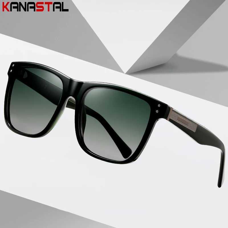 Women Sunglasses UV400 Polarized Sun Glasses Men Acetate Big Eyeglasses Frame Camping Outdoor Goggles Anti Glare Shade EyewearC250411