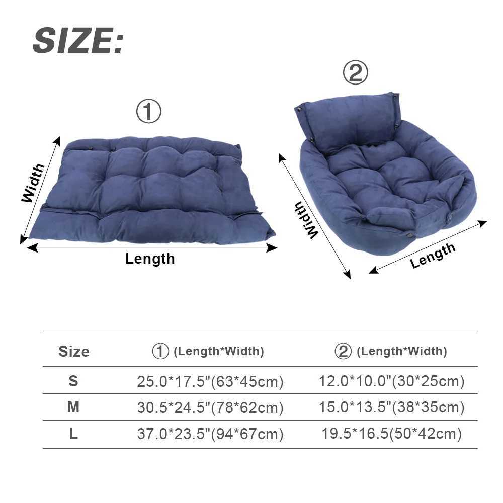 Multi functional dog mattress 3-in-1 dog and cat sleeping bed sofa warm winter puppy kitten nest dog house soft pet mat X250412