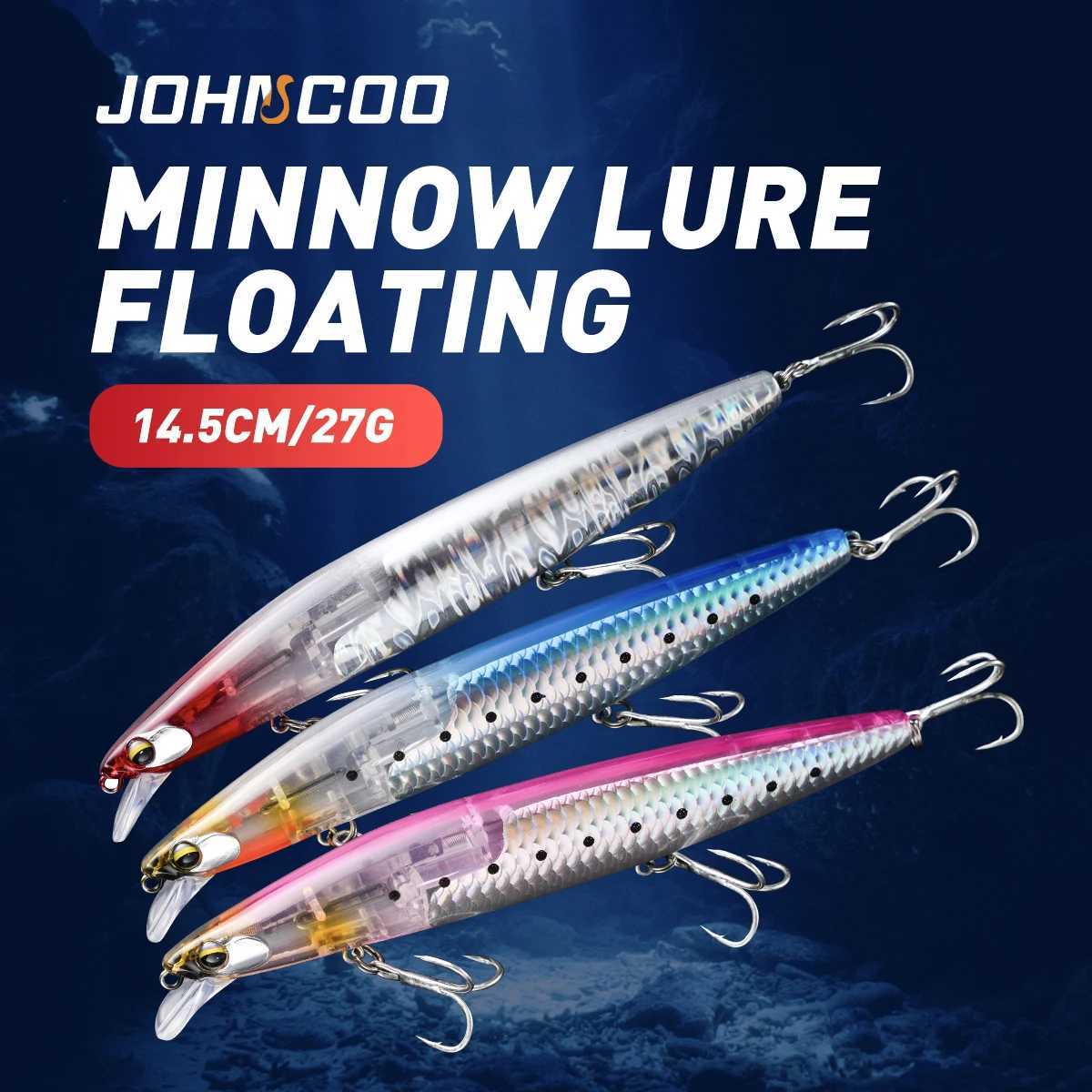 Long casting Fishing Lure 14.5cm 27g Floating Minnow with Flash Blade Fishing bait for Seabass High Quality Z250411