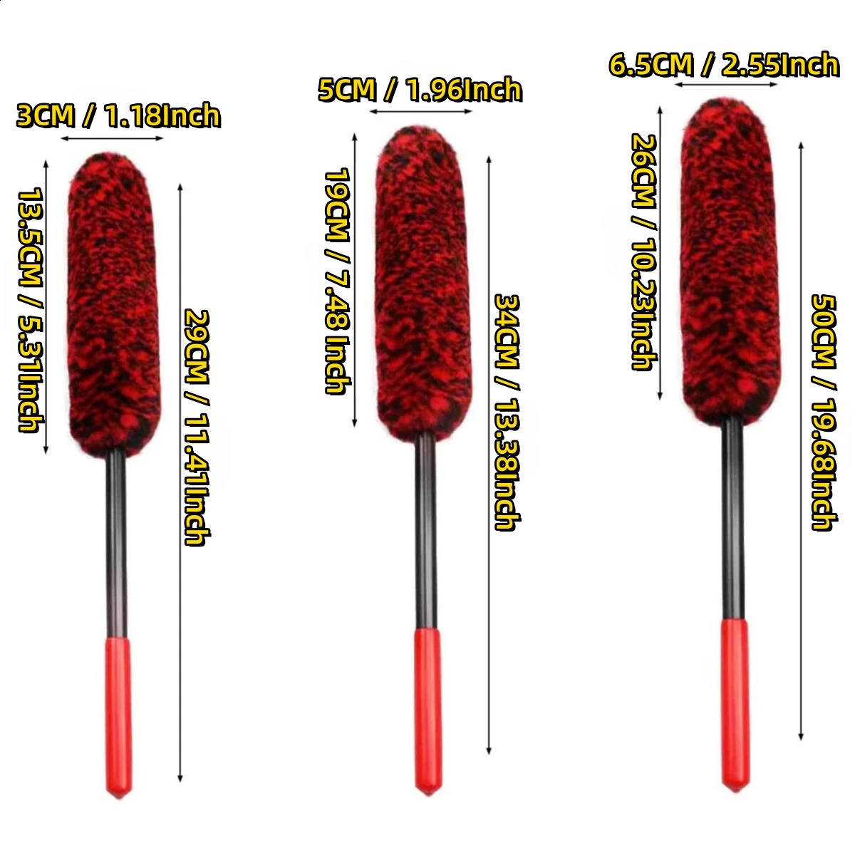 Car wheel detail brush bendable felt car cleaning tool used for wheels and tires easy to clean difficult reach 250407
