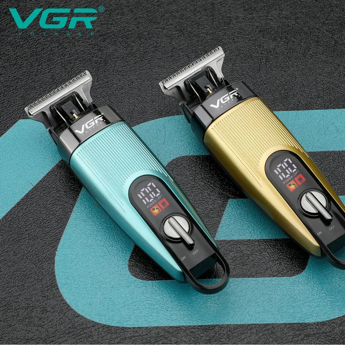 VGR 975 Hair Trimmer Professional Hair Clipper Rechargeable Haircut Machine Electric Trimmer Digital Display Clippers for Men 250410