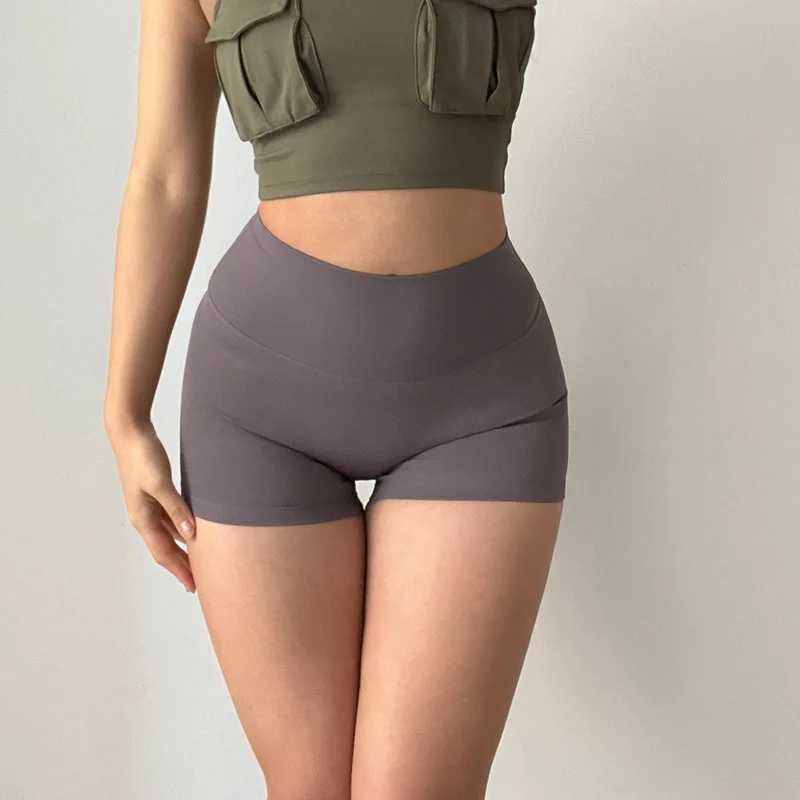 GymHUB Hip lifting fitness Yoga shorts three season pants for women high waisted peach nude running fast drying exercise Y250412