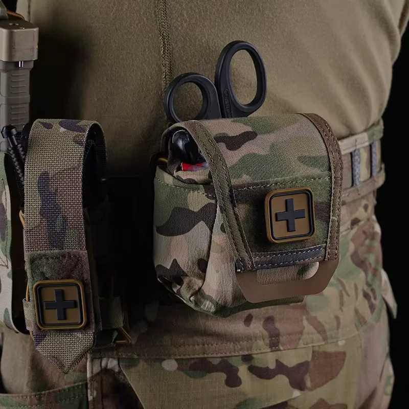 Outdoor multifunctional waist bag MOLLE first aid kit portable survival kit accessory bag camouflage training kit Z250411