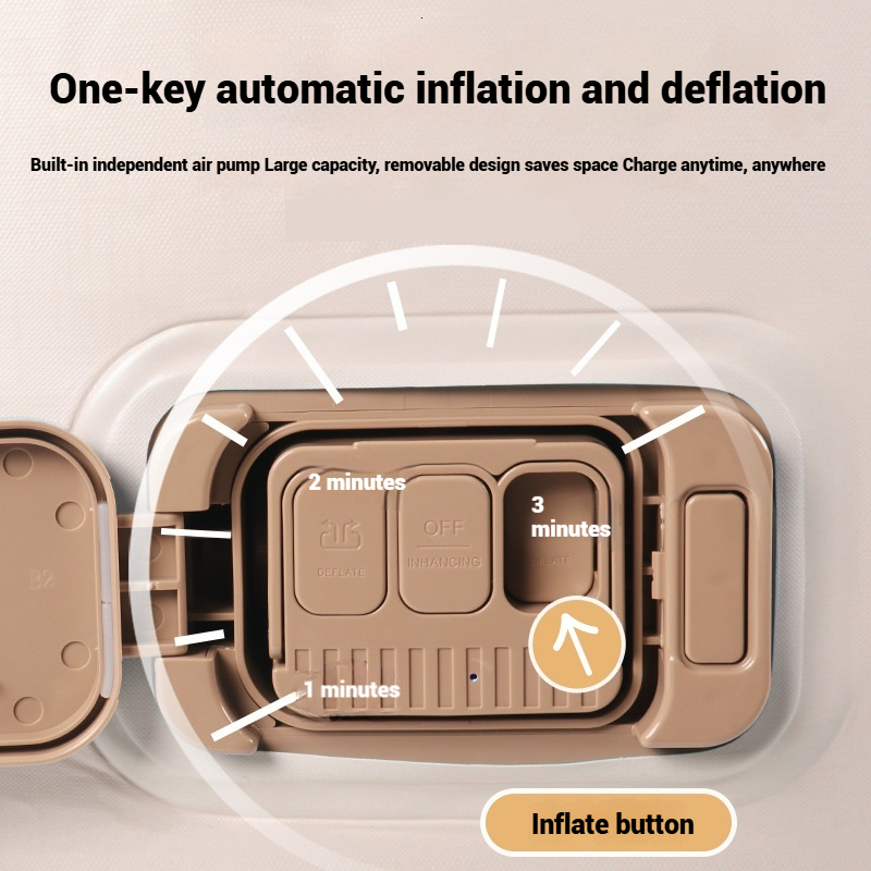 Car Bed Auto Rear Automatic Inflatable Pad Foldable Travel Sedan SUV Universal Back Seat Sleeping