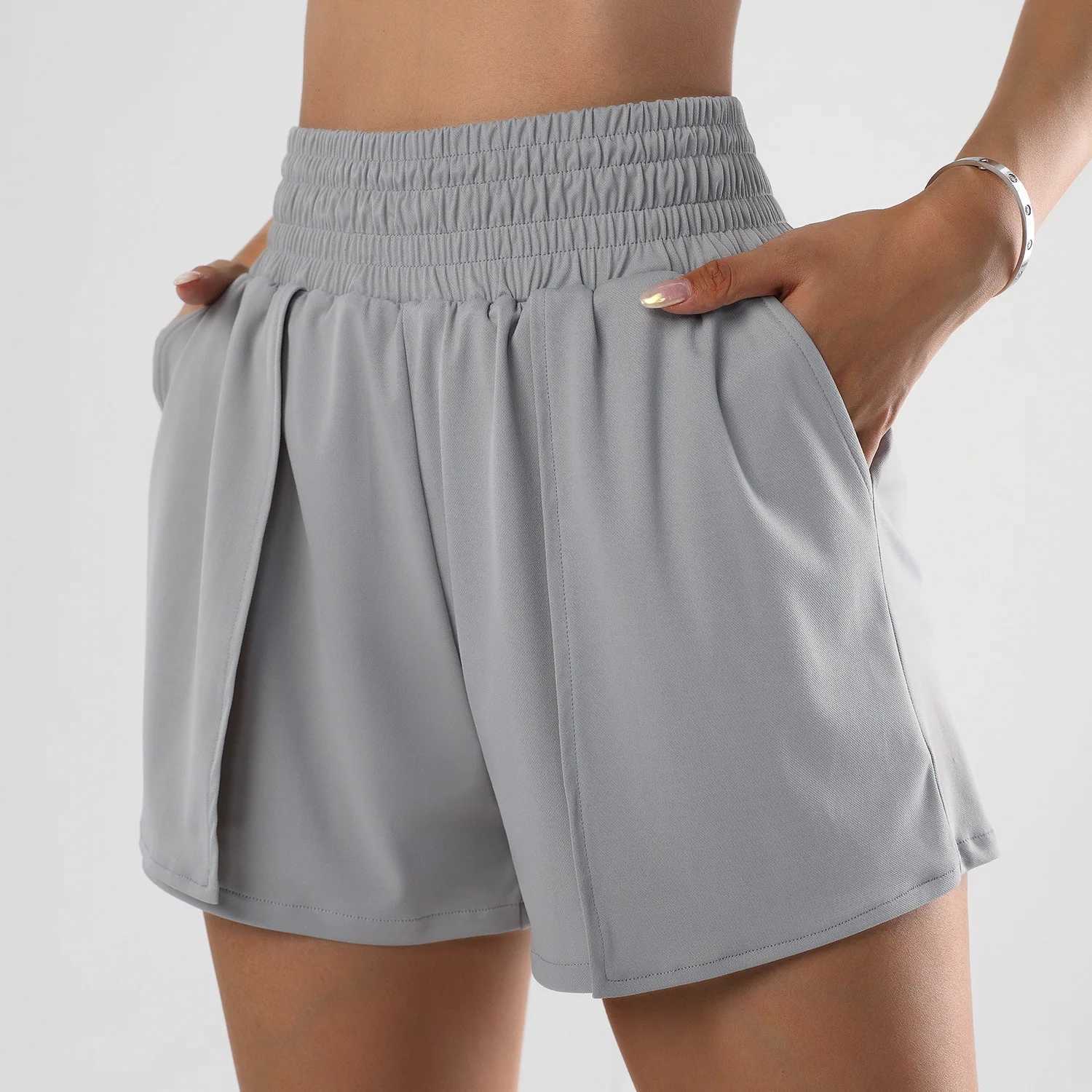 Womens high waisted yoga shorts slim and suitable for hip lifting sports shorts for gym running high elasticity bicycle shorts womens fitness yoga sho