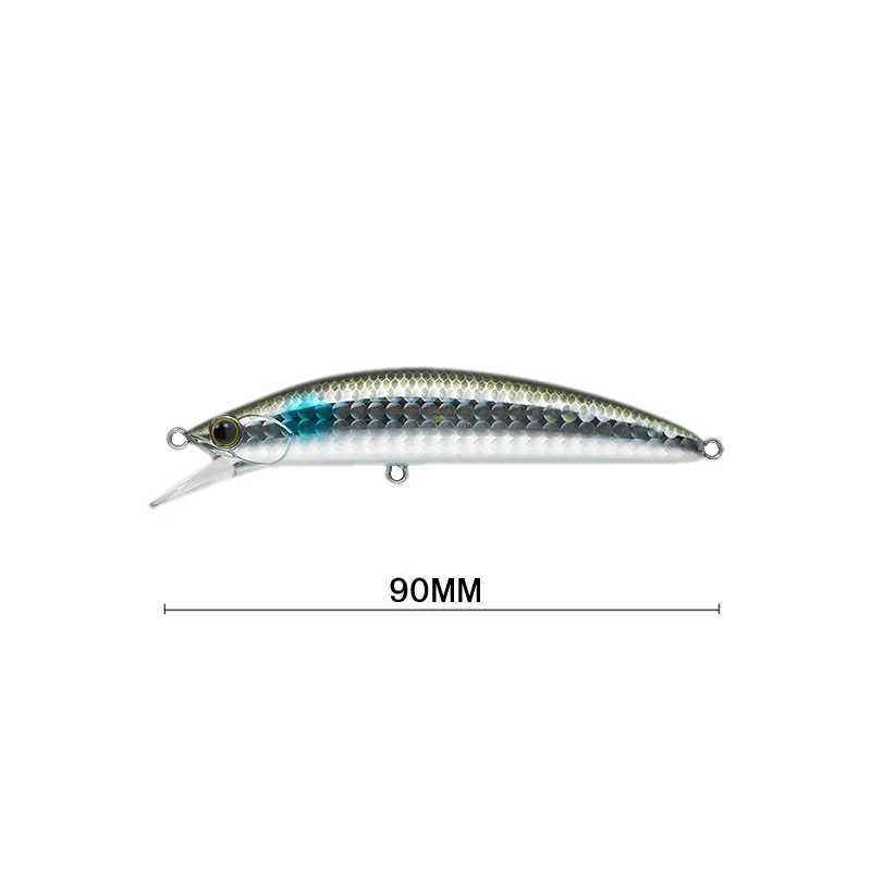 Heavy surfer minnow 90MM 28G Sinking Minnow Fishing Lure Artificial Bait Saltwater Hard Bait Pike Bass Fishing tackle 2021 Z250411