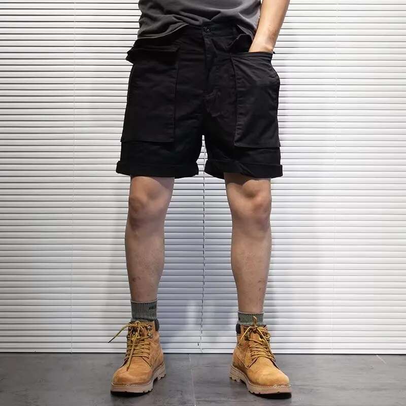 Men Casual Cargo Solid Color 2023 Summer Tactical Multi-pocket Short Pants Loose Male Outdoor Hunting Fishing Shorts