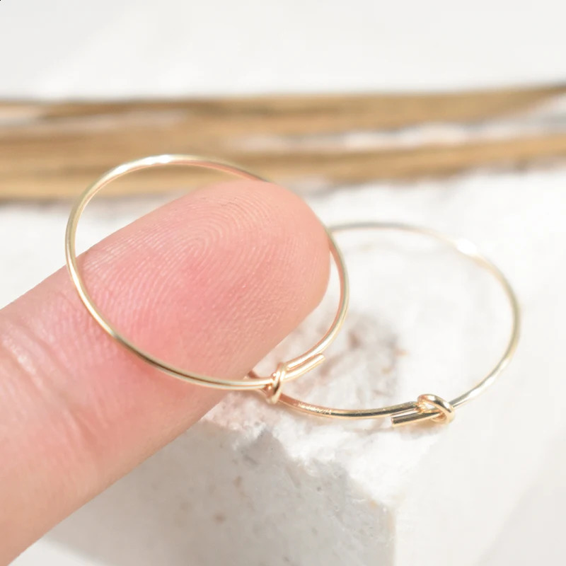 14K Gold Filled Sparkling Ring Earrings Gold Jewelry Gold Ring Earrings Brincos Pendientes Oorbelen Boho Womens Earrings 250409