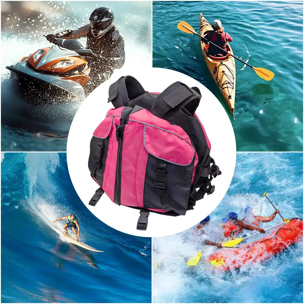 Portable Swim Jacket Reflective Swimming Life Vest Water Sports Safety Vest for Snorkeling Swimming Kayaking Boating 250411
