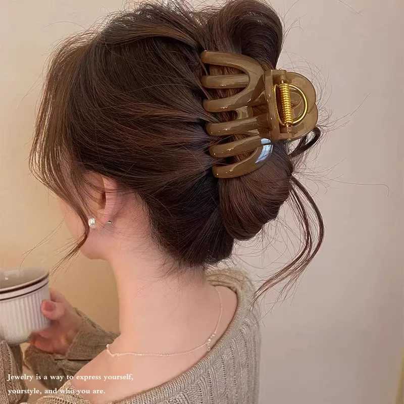 Newly designed top-notch pumpkin hair clip suitable for women sweet hair decoration long hair retention headband hair clip Y2504012