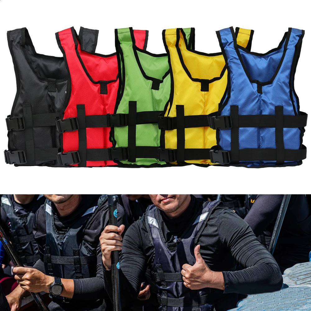 Buoyancy Life Vest Adjustable Water Safety Vest Emergency Rescue Life Jacket for Kayaking Boating Surfing Drifting Safety 250411