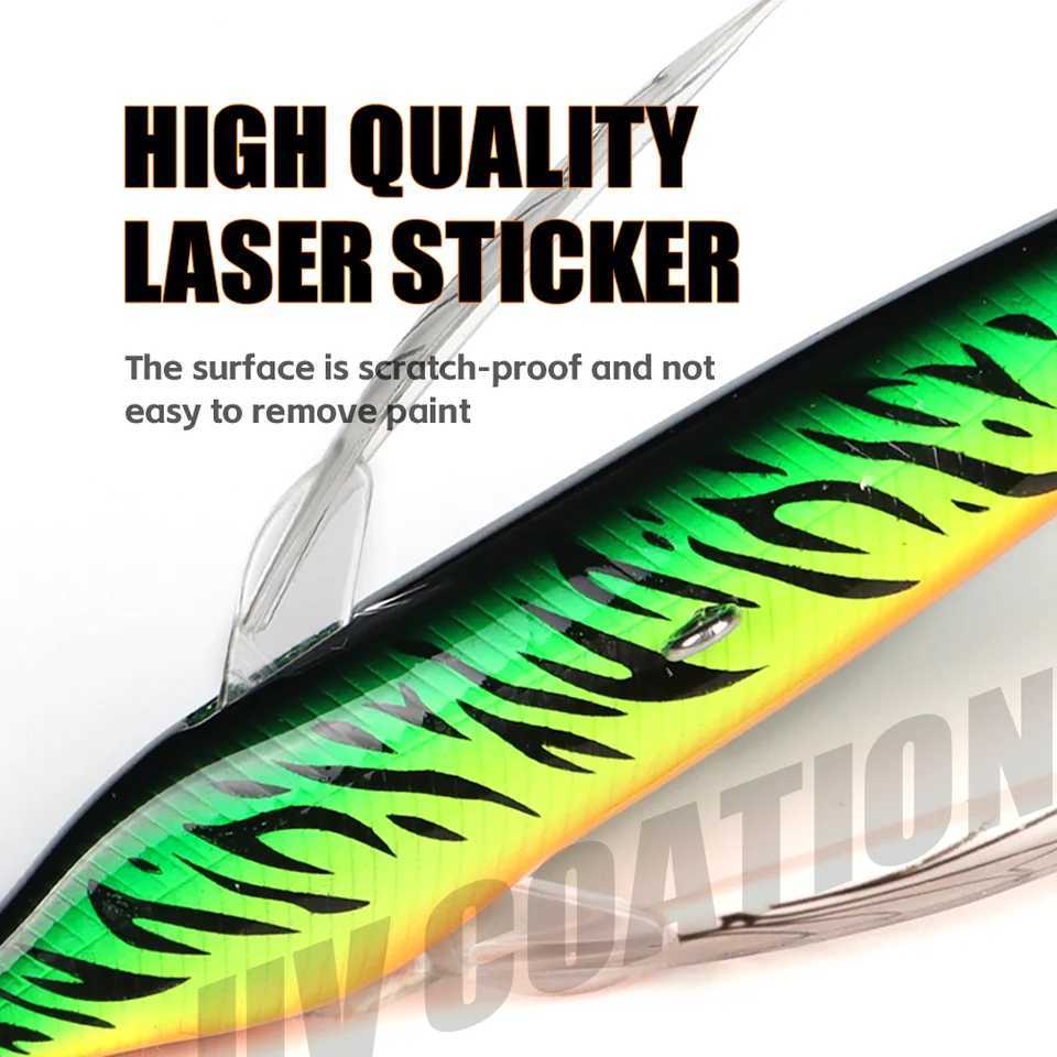 THORFORCE Dragonfly Minnow Bait 80MM 6.5G Topwater Fishing Lures Floating Wobblers Insect Lure with Wings Pencil Bass Pike Z250411