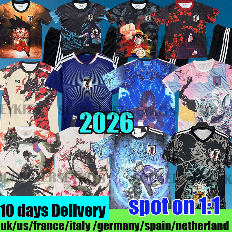 japan 2026 World Cup Soccer Jerseys Cartoon tsubasa maglia giappone jersey camiseta japon football shirts ATOM MINAMINO DOAN KUBO TOMIYASU ENDO NAKATA maillot 2026