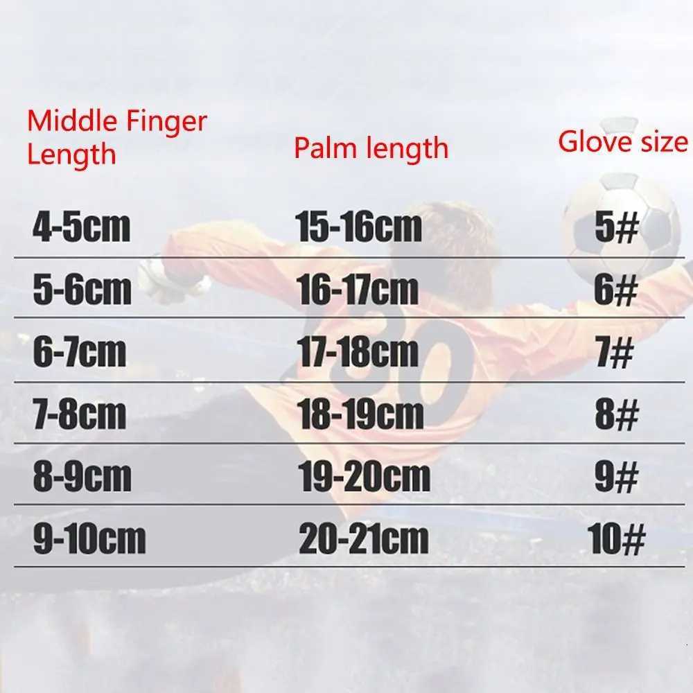 Finger Protection Goalie Gloves Wear-Resistant Durable Latex Soccer Gloves Handguard Black Football Goalkeeper Gloves OutdoorW251112