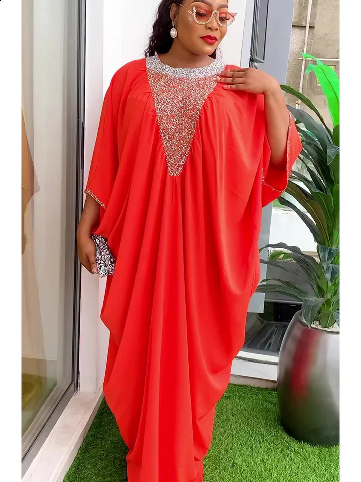 Abayas for Women Dubai y African Muslim Fashion Dress Caftan Marocain Wedding Party Boubou Robe Djellaba 250411