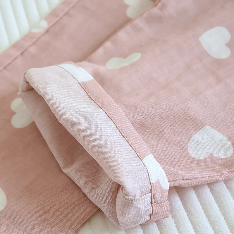 Spring and Autumn Pajama Set Womens 100% Cotton Long Sleeve Pants Two Piece Love Lovely Sweet Home Furnishing Set 250409