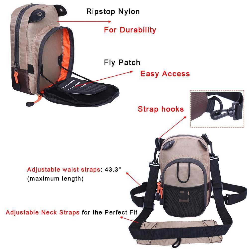 Micro Fly Fishing Chest Pack Lightweight Multiple Pockets Mini Tackle Storage Waist Bag Z250411