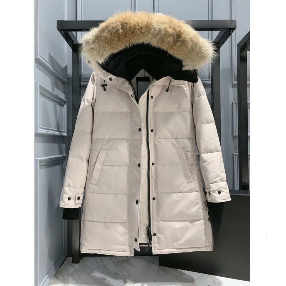 Designer Womens Down Jacket Fashion Brand canada Long Coat Large Pocket Fur Collar Thermal Top Female women goosewomen autumn and winter Large Clothing Coats 2025