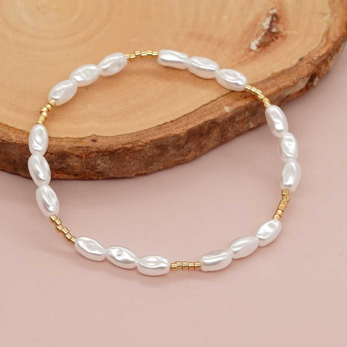 Go2boho New In Minimalist Thin Imitation Pearl Bead Bracelet Summer Fashion Chic Women JewelryC250411